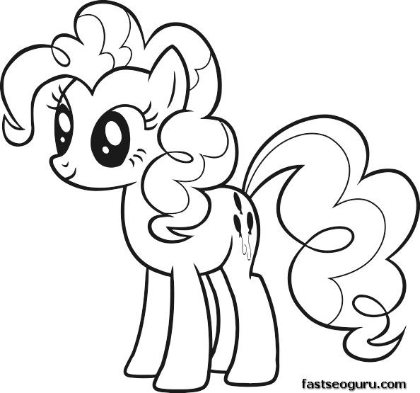 Printable My Little Pony Friendship Is Magic Pinkie Pie coloring pages